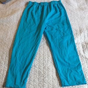 Vibrant Blue Polyester Leggings